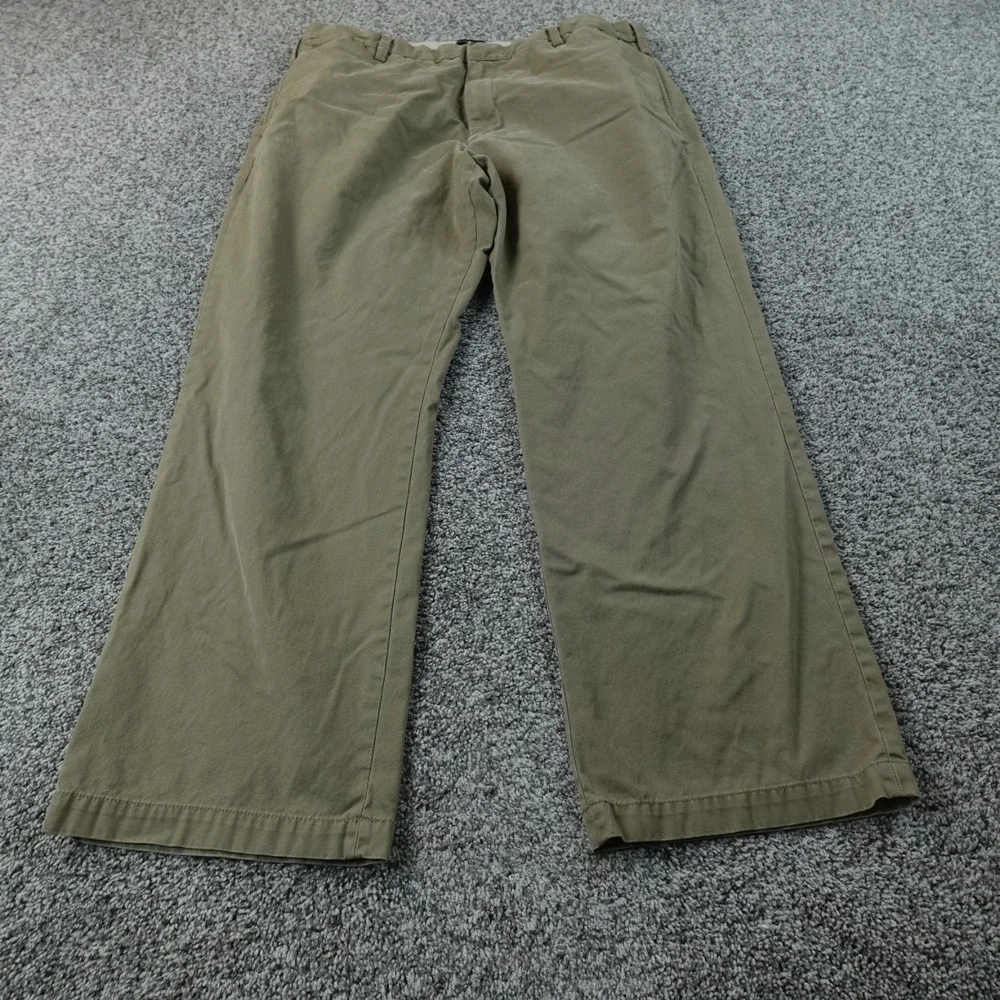 Banana Republic Pants Mens 38X30 Brown Tan Gavin Chino Trouser Flat Front Preppy